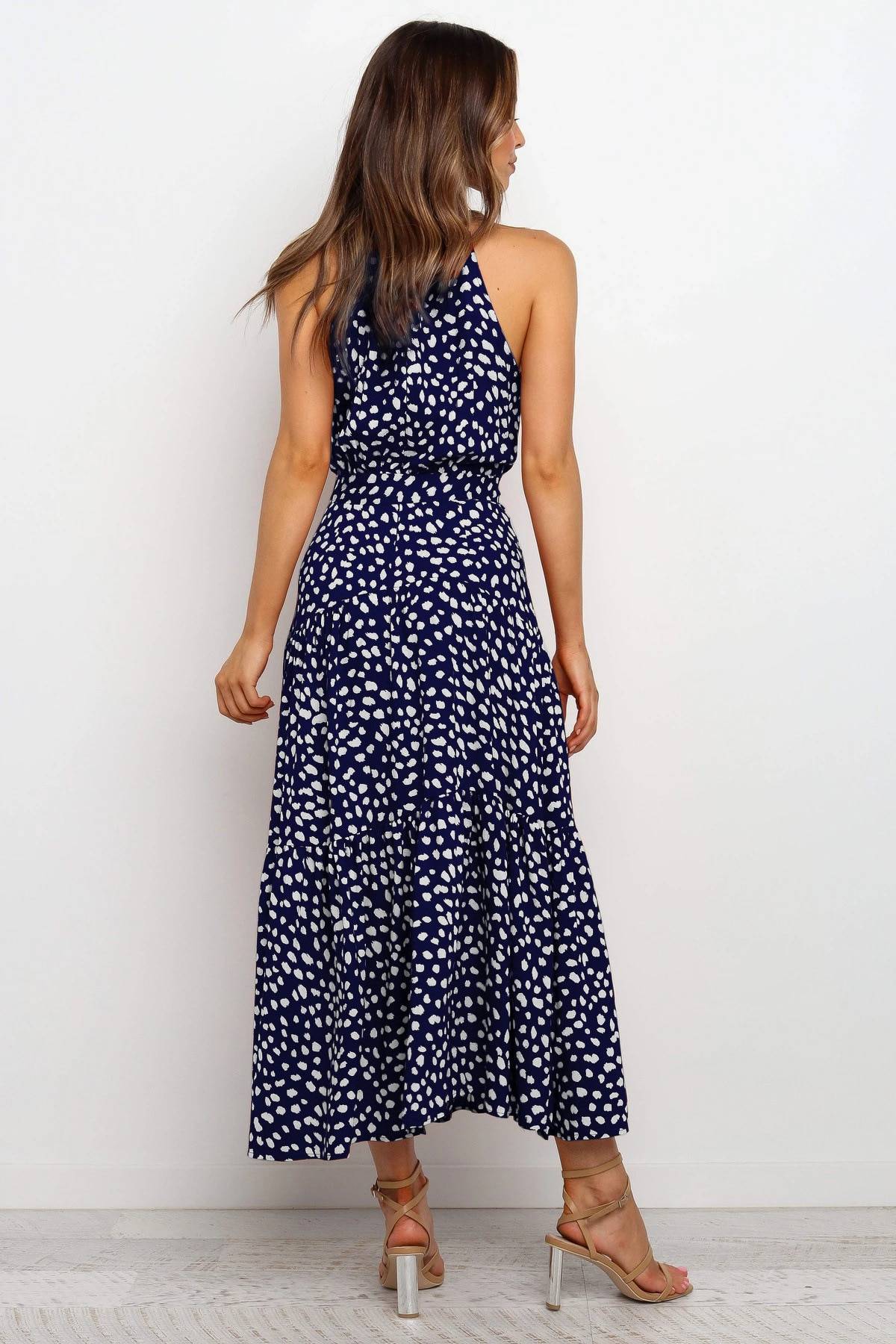 Polka Dot Halter Dress - All Dresses - Clothing - 49 - 2024