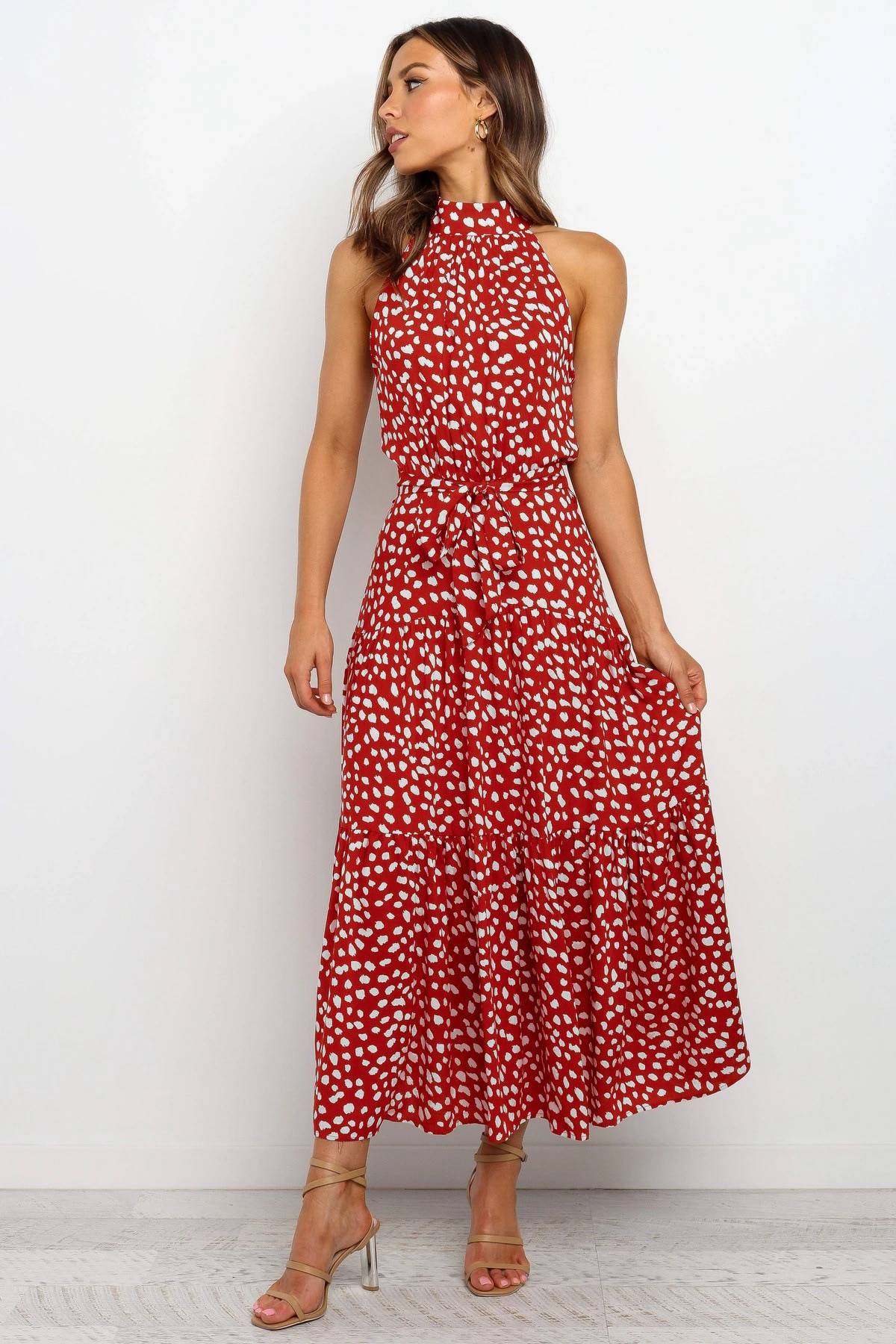 Polka Dot Halter Dress - All Dresses - Clothing - 51 - 2024