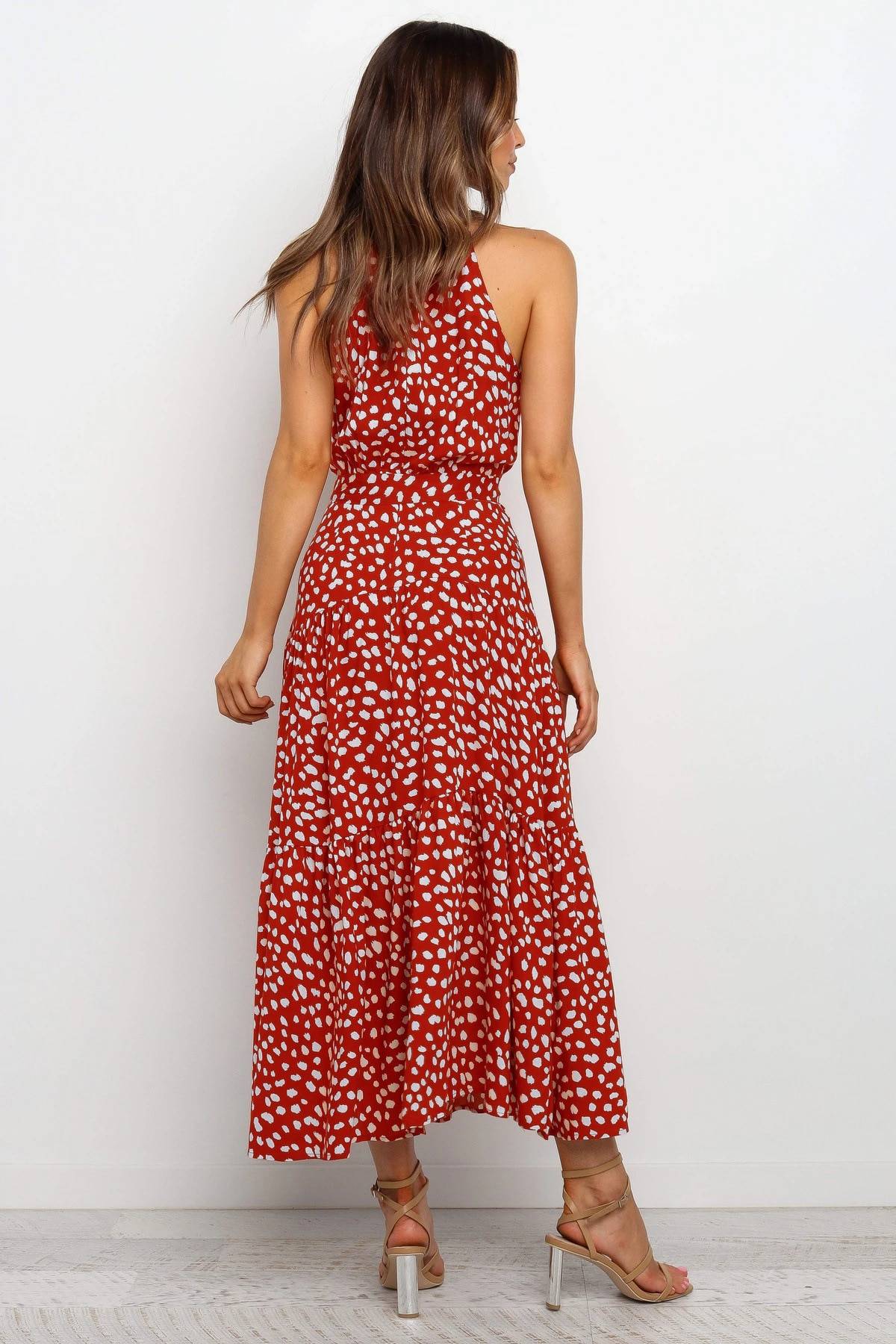 Polka Dot Halter Dress - All Dresses - Clothing - 53 - 2024