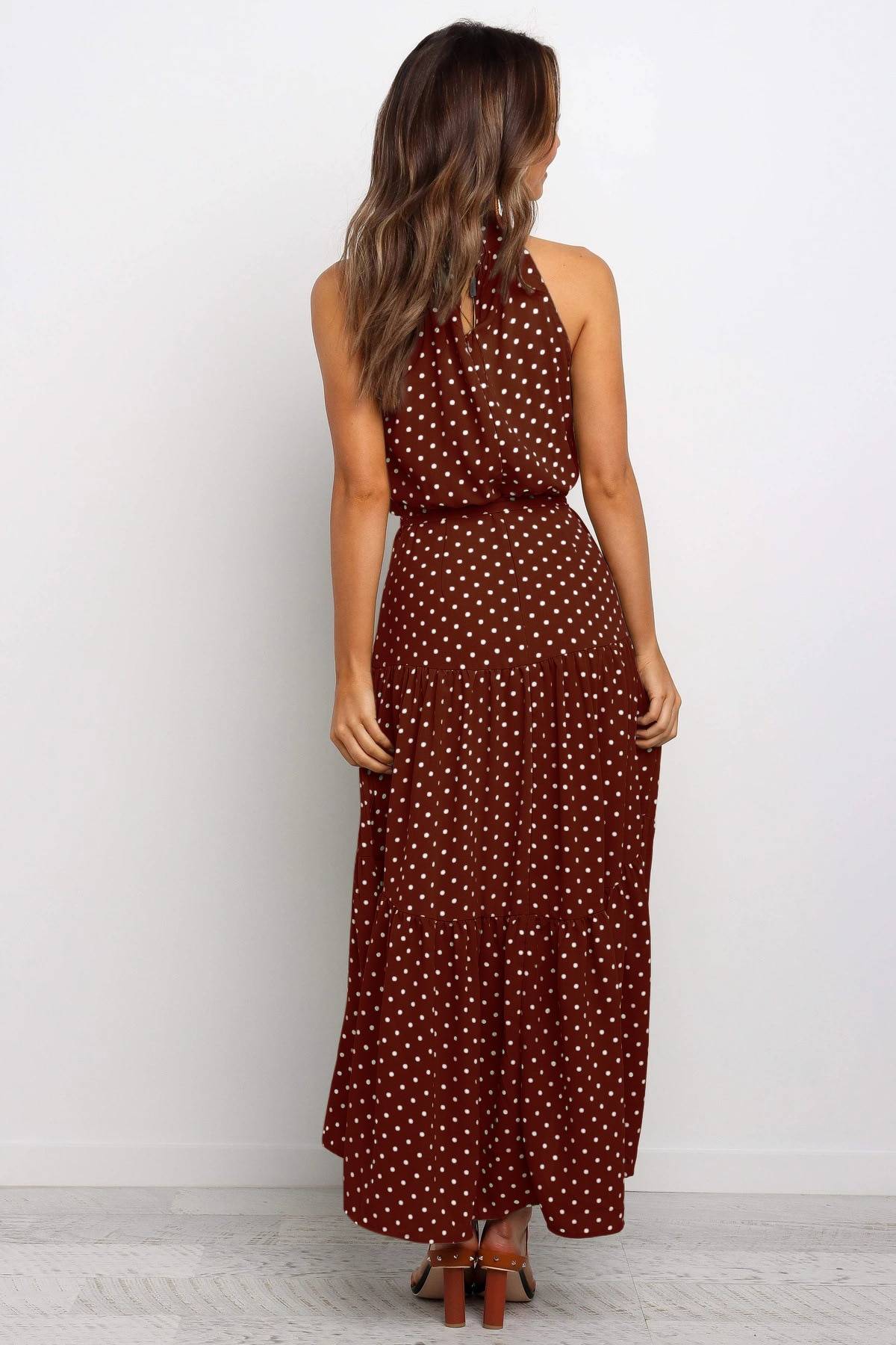 Polka Dot Halter Dress - All Dresses - Clothing - 55 - 2024