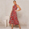 Polka Dot Halter Dress - All Dresses - 63