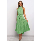 Polka Dot Halter Dress - All Dresses - 9