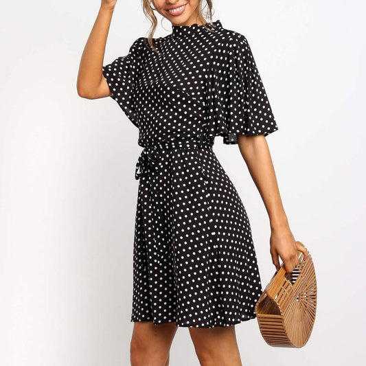 Polka Dot Mini Dress - All Dresses - Clothing - 1 - 2024