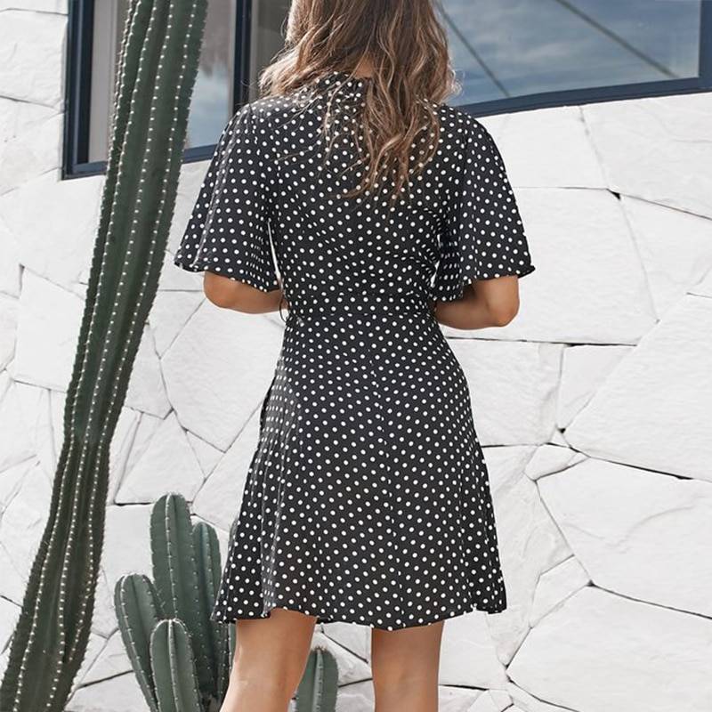 Polka Dot Mini Dress - All Dresses - Clothing - 8 - 2024