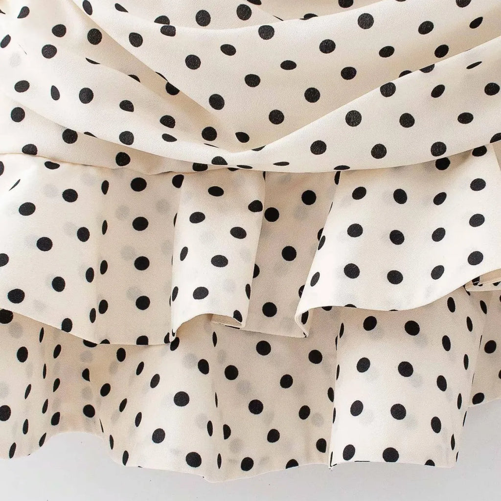Mini Polka Dot Ruffle Skirt - Bottoms - 4
