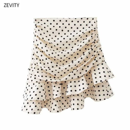 Mini Polka Dot Ruffle Skirt - Bottoms - 9