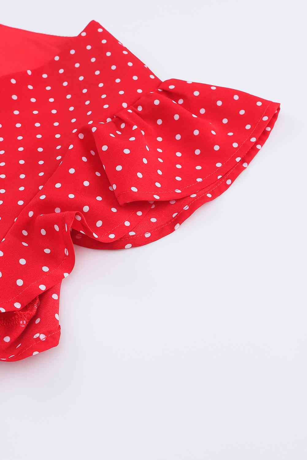 Polka Dot Surplice Neck Tie Waist Dress - All Dresses - Dresses - 4 - 2024