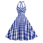 Vintage Polka Dot Halter Fit & Flare Dress - All Dresses - Dress - 12