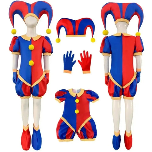 Pomni Cosplay Costume – The Amazing Digital Circus Jumpsuit and Hat - Women’s Clothing & Accessories - Cosplay - 2