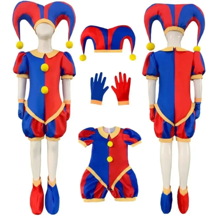 Pomni Cosplay Costume – The Amazing Digital Circus Jumpsuit and Hat - Women’s Clothing & Accessories - Cosplay - 2
