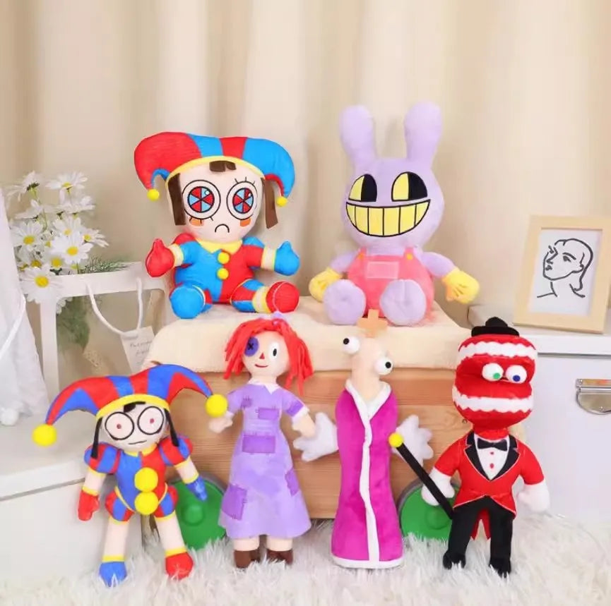 The Amazing Digital Circus Cartoon Plush Pomni Jax Doll - 6PCS - All Products - Stuffed Animals - 20 - 2024