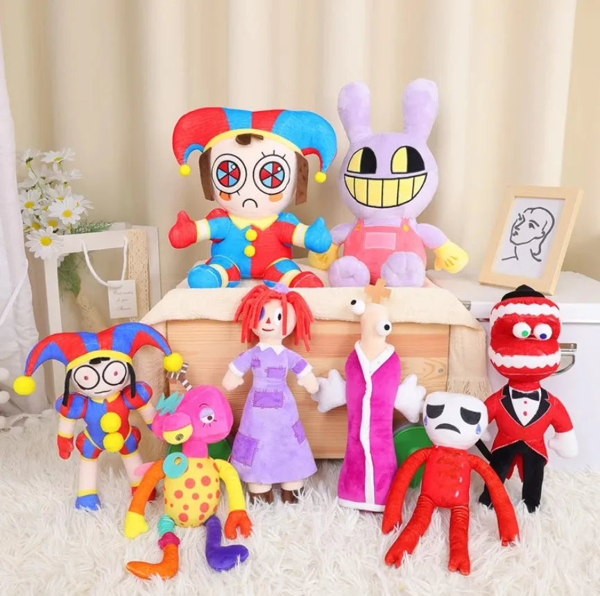 The Amazing Digital Circus Cartoon Plush Pomni Jax Doll - 8PCS - All Products - Stuffed Animals - 21 - 2024