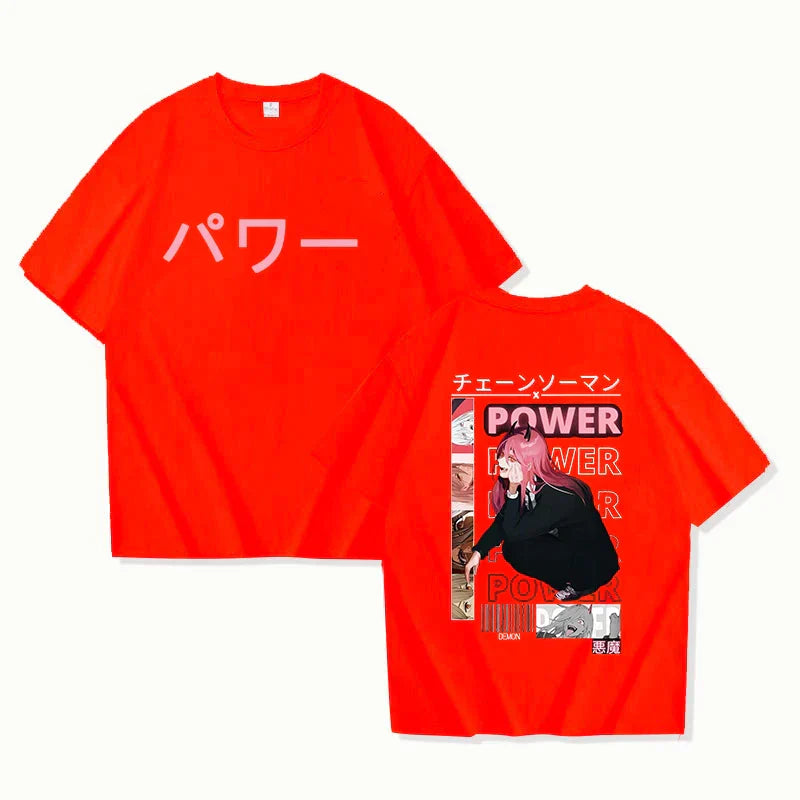 Power Unleashed Oversized Tee – Iconic Anime Graphic T-Shirt - Red / XS - T-Shirts - T-Shirts - 9 - 2024