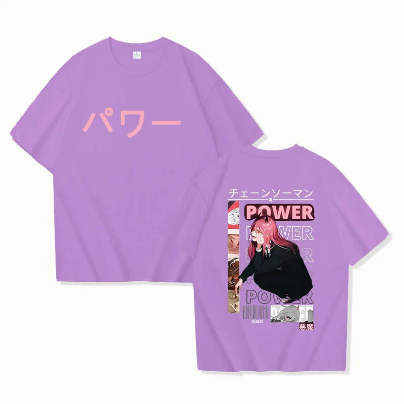 Power Unleashed Oversized Tee – Iconic Anime Graphic T-Shirt - Purple / XS - T-Shirts - T-Shirts - 6 - 2024