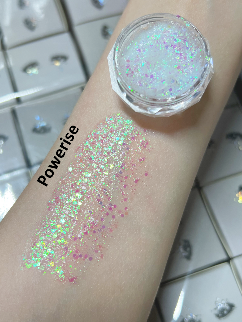 Gel Glitter Tears Festival Makeup