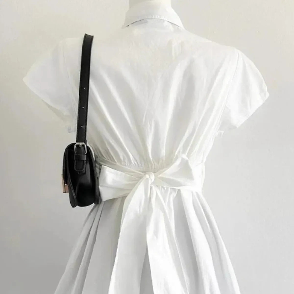 Preppy Bow Ruffle Blouse - Women’s Clothing & Accessories - Blouses - 3