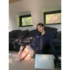 Preppy Slim Embroidered Blouse - Women’s Clothing & Accessories - Blouses - 6