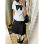 Preppy Stripe Ruffle Blouse - Women’s Clothing & Accessories - Blouses - 2