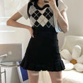 Preppy Style Solid A-line Skirt - Bottoms - 7