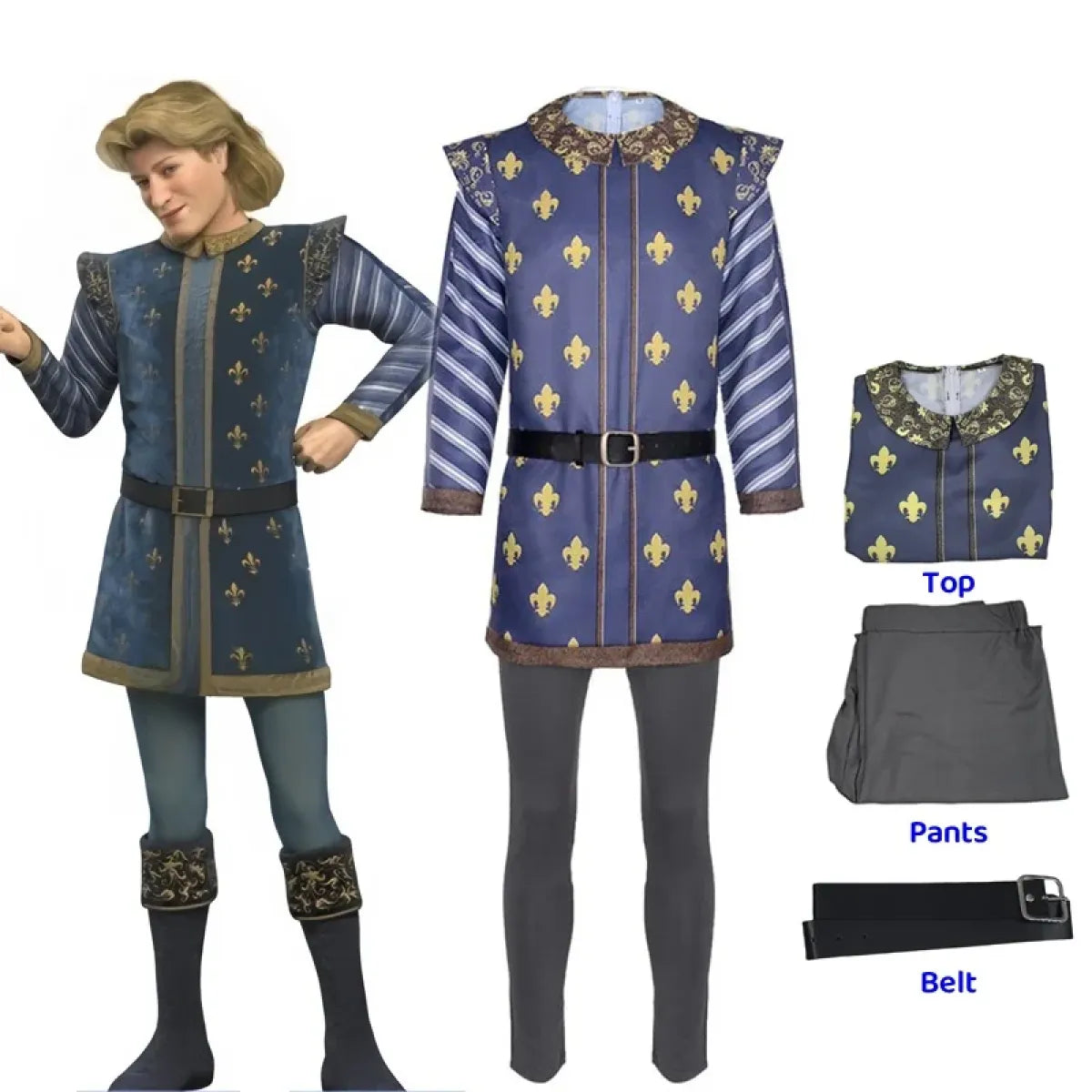 Prince Charming Shrek Cosplay Costume Set - Cosplay - Cosplay - 7