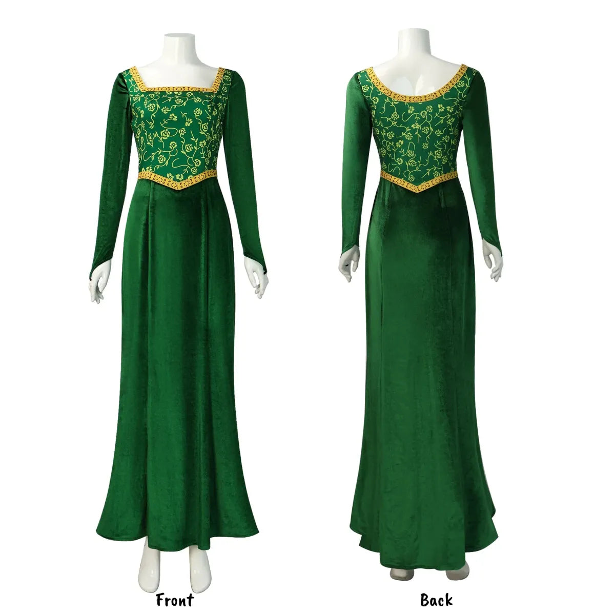 Princess Green Fantasy Cosplay Dress with Crown - All Dresses - Cosplay - 2