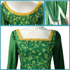 Princess Green Fantasy Cosplay Dress with Crown - All Dresses - Cosplay - 5