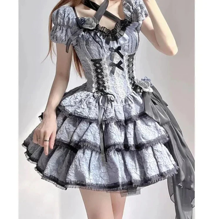 Victorian Princess Lolita Dress - Silver / S - All Dresses - Dresses - 1 - 2024