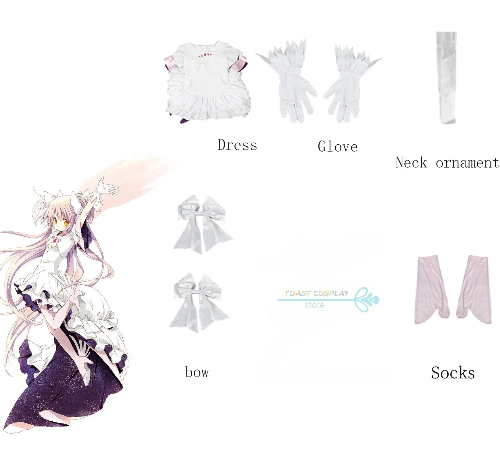 Kaname Madoka Cosplay Costume - Puella Magi Madoka Magica - Anime - Costumes - 5 - 2024