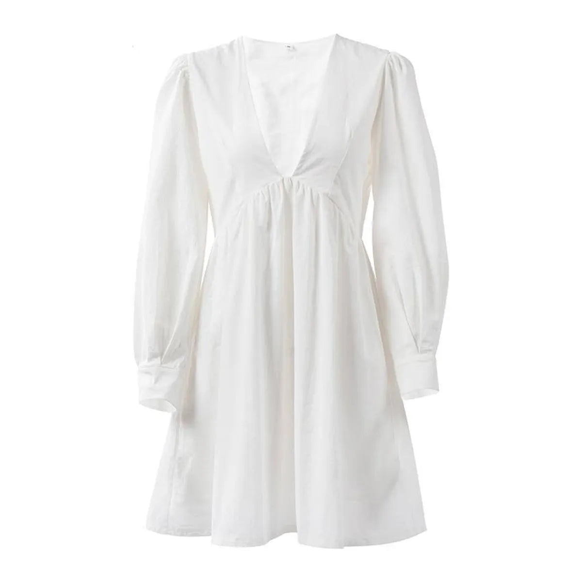 Puff Sleeve Mini Dress - All Dresses - 5