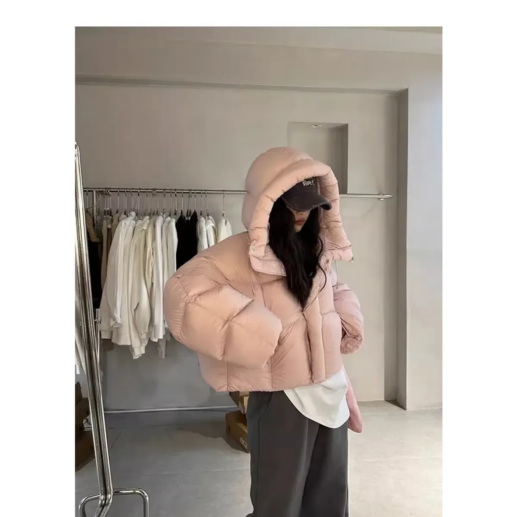 Korean Style Puffer Jacket with Hood - Jackets & Coats - Jacket - 6