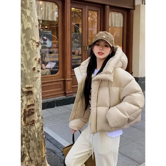 Korean Style Puffer Jacket with Hood - Jackets & Coats - Jacket - 1