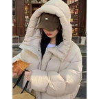 Korean Style Puffer Jacket with Hood - Jackets & Coats - Jacket - 4