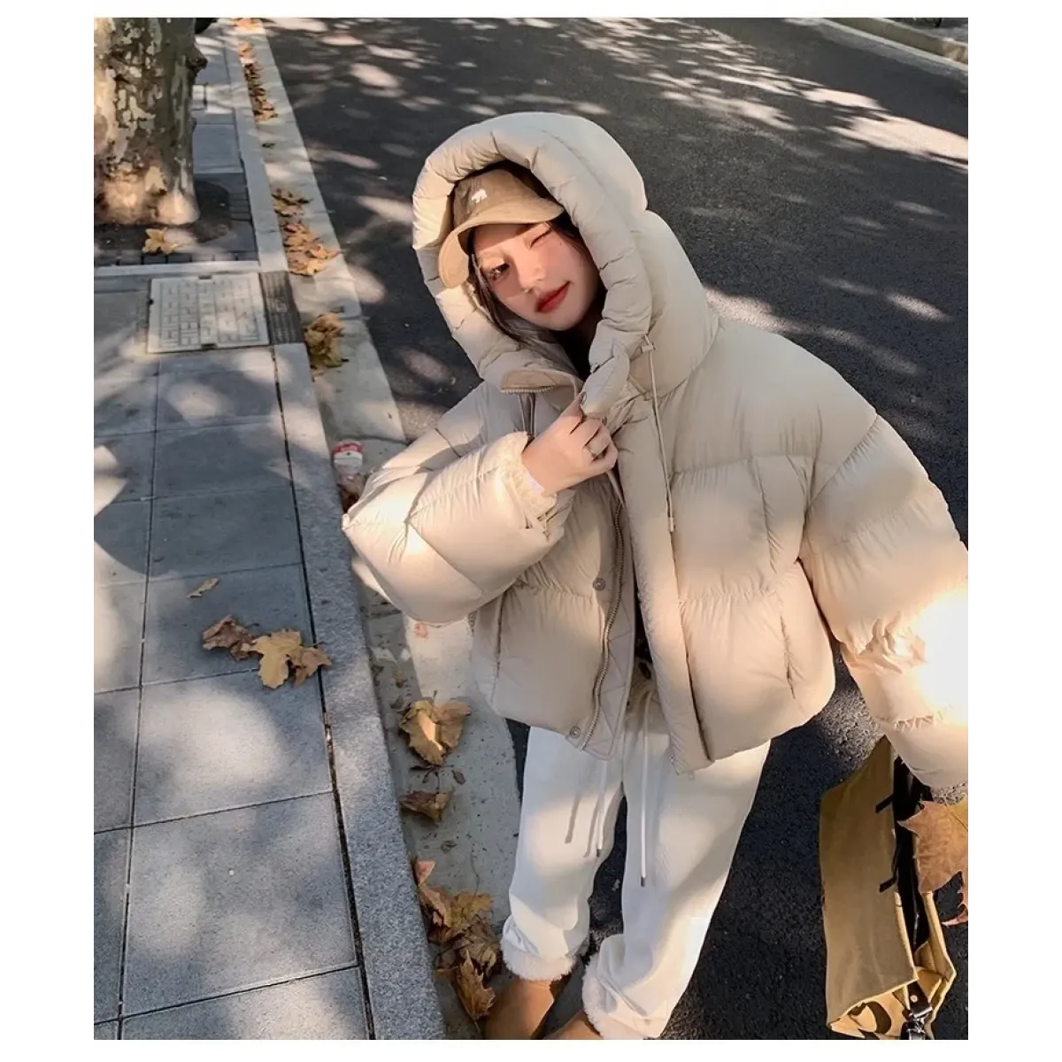 Korean Style Puffer Jacket with Hood - Jackets & Coats - Jacket - 10