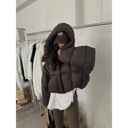 Korean Style Puffer Jacket with Hood - Jackets & Coats - Jacket - 9