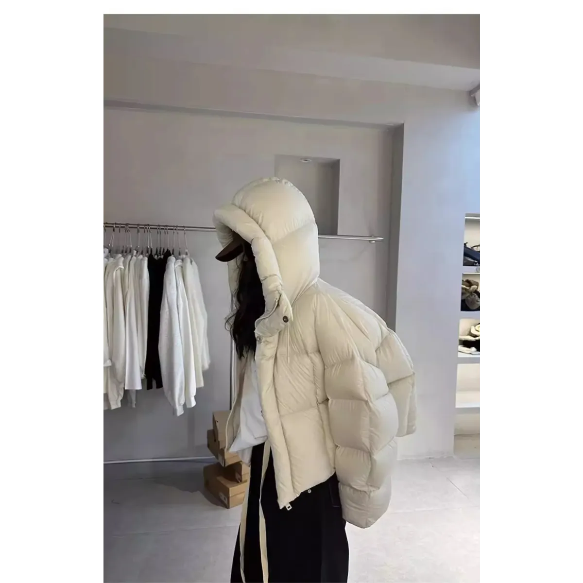 Korean Style Puffer Jacket with Hood - Jackets & Coats - Jacket - 8