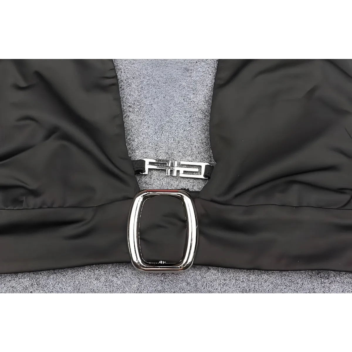 Punk Black Halter Tops - Women’s Clothing & Accessories - Sleeveless - Asymmetric - Halter Tops - 7