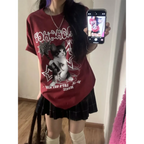 Harajuku Punk Cat Print T-Shirt - T-Shirts - T-Shirts - 2