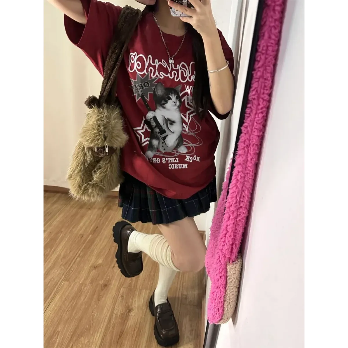 Harajuku Punk Cat Print T-Shirt - T-Shirts - T-Shirts - 6