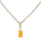 Punk Gummy Bear Crystal Choker - Colorful Metal Multi-layer Necklace - Best Sellers - 16