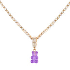 Punk Gummy Bear Crystal Choker - Colorful Metal Multi-layer Necklace - Best Sellers - 12