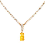 Punk Gummy Bear Crystal Choker - Colorful Metal Multi-layer Necklace - Best Sellers - 11