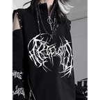 Punk Harajuku Off Shoulder Tee - T-Shirts - T-Shirts - 1