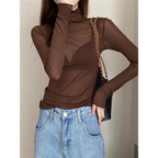 Punk Mesh Long Sleeve Top - Tops & Tees - Tops - 2