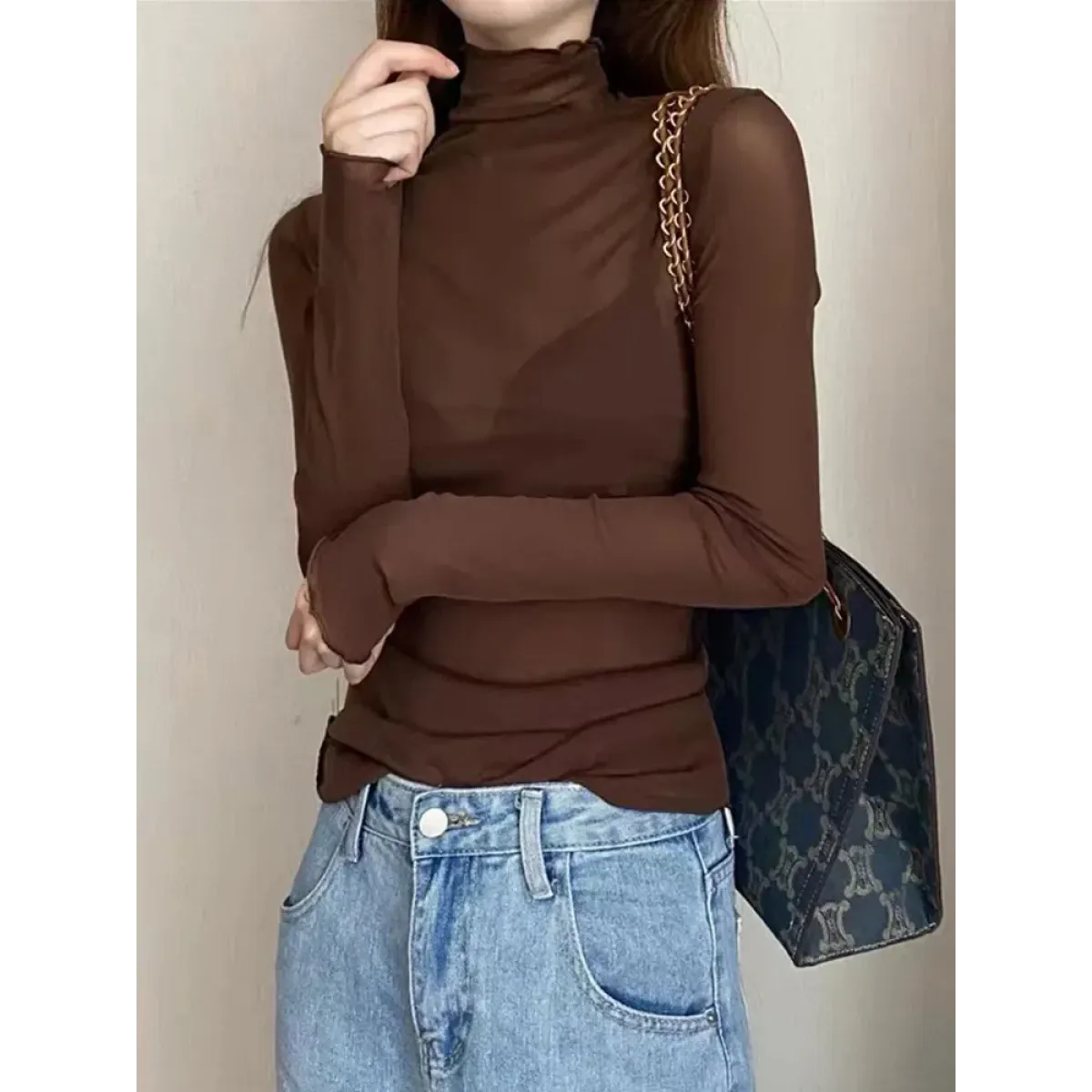 Punk Mesh Long Sleeve Top - Tops & Tees - Tops - 3