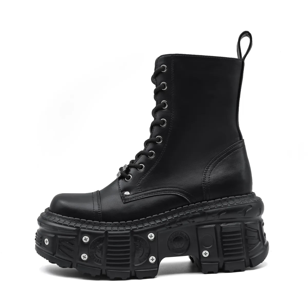 Women’s Punk Platform Ankle Boots - Women’s Clothing & Accessories - Footwear - 1