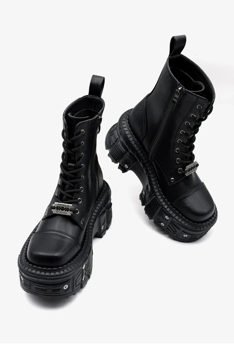 Women’s Punk Platform Ankle Boots - Women’s Clothing & Accessories - Boots - 2024 - 7 - Worldwide Shipping