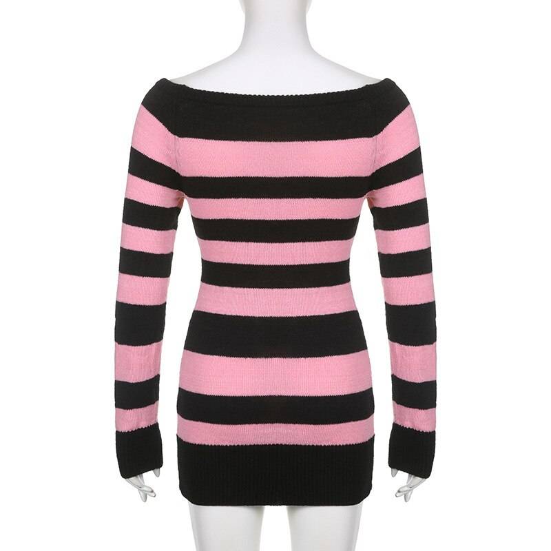 Punk Style Knitted Dress - All Dresses - Shirts & Tops - 6 - 2024