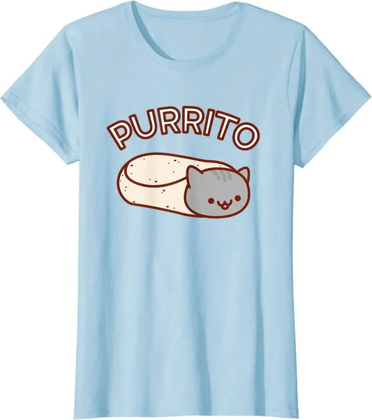 Purrito Kawaii T-Shirt - Blue / L / No | CHINA - T-Shirts - Shirts & Tops - 3 - 2024