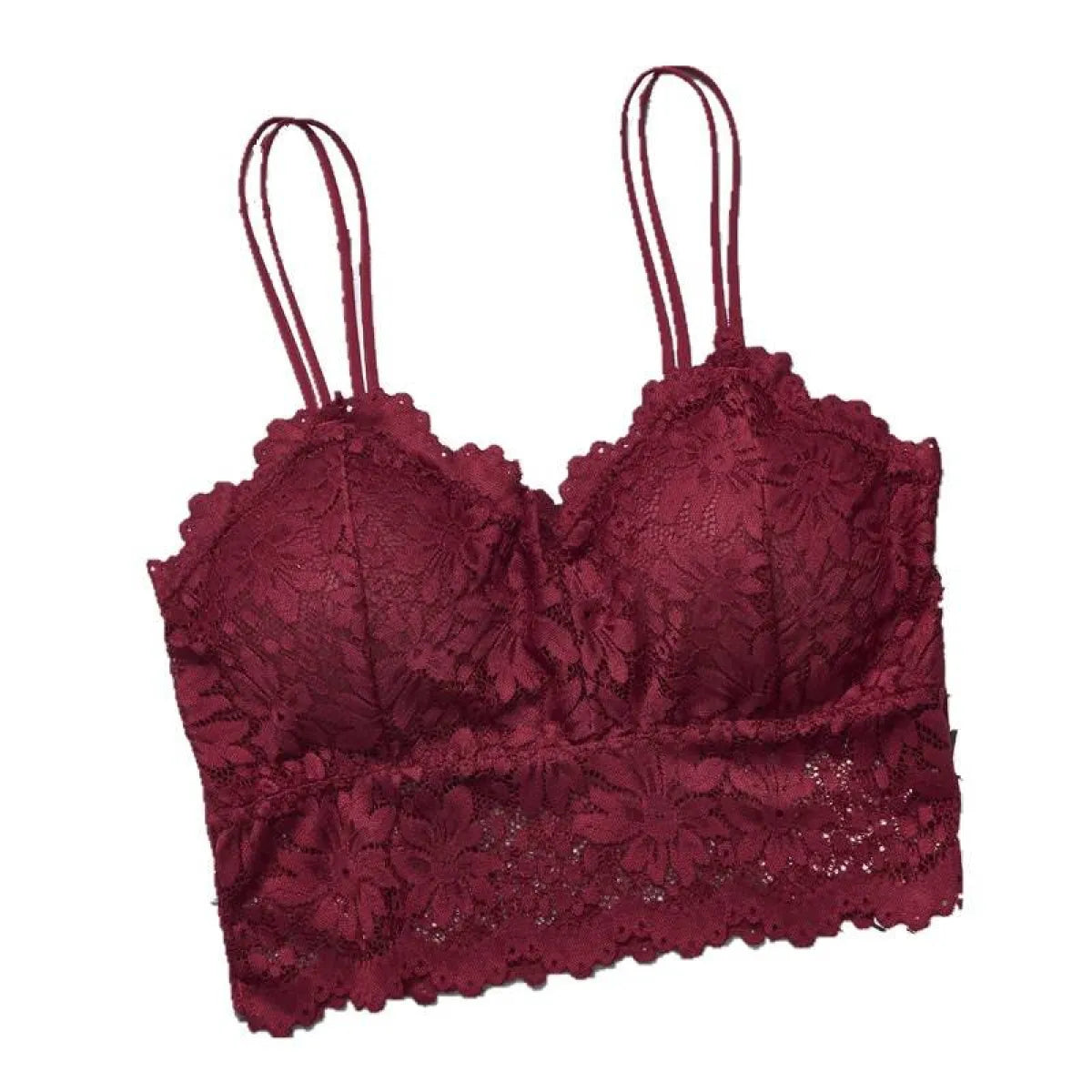 Lace V Neck Bralette - Women’s Clothing & Accessories - 1