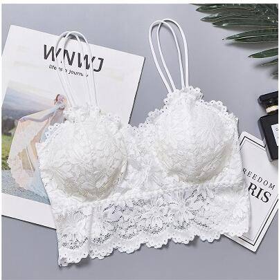 Lace V Neck Bralette - White / XL - Women’s Clothing & Accessories - Bras - 18 - 2024